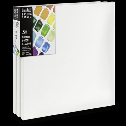 tela algodão para pintura 40x40 basics liquitex 3 unidades