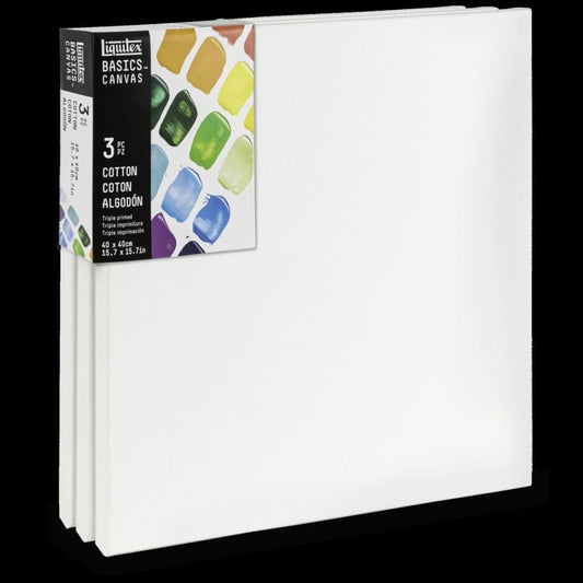 tela algodão para pintura 40x40 basics liquitex 3 unidades