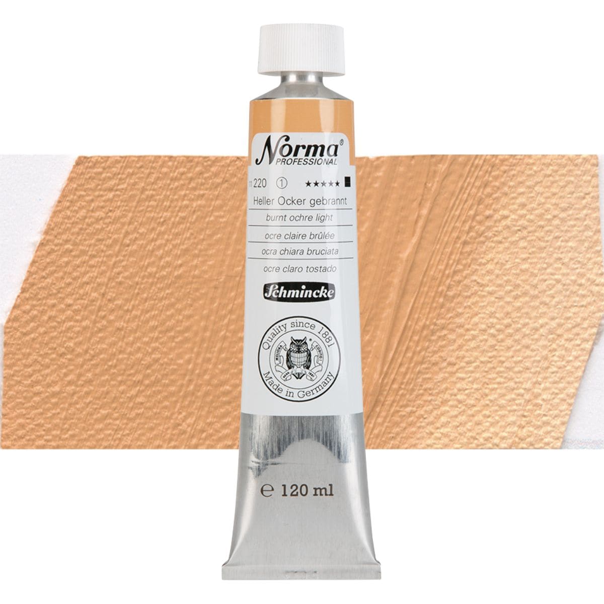 Tinta Óleo Schmincke Norma 120ml S1 220 Burnt Ochre Light