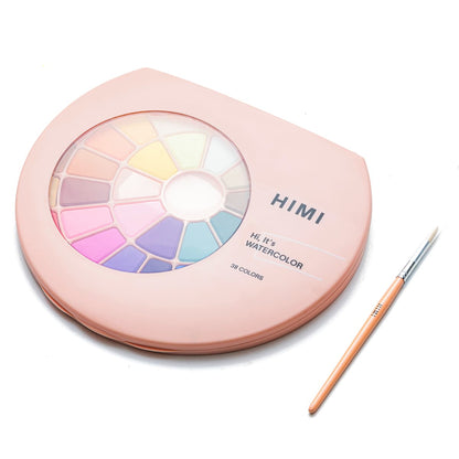 Aquarela Himi 24 Cores Estojo Pêssego