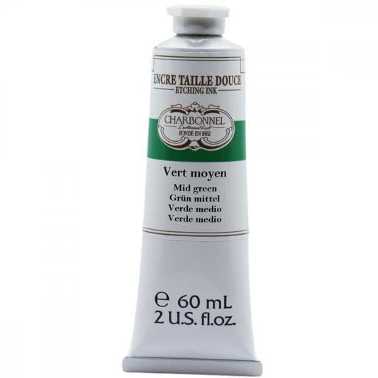 Tinta Para Gravura em Metal Medium Green Charbonnel 60ml