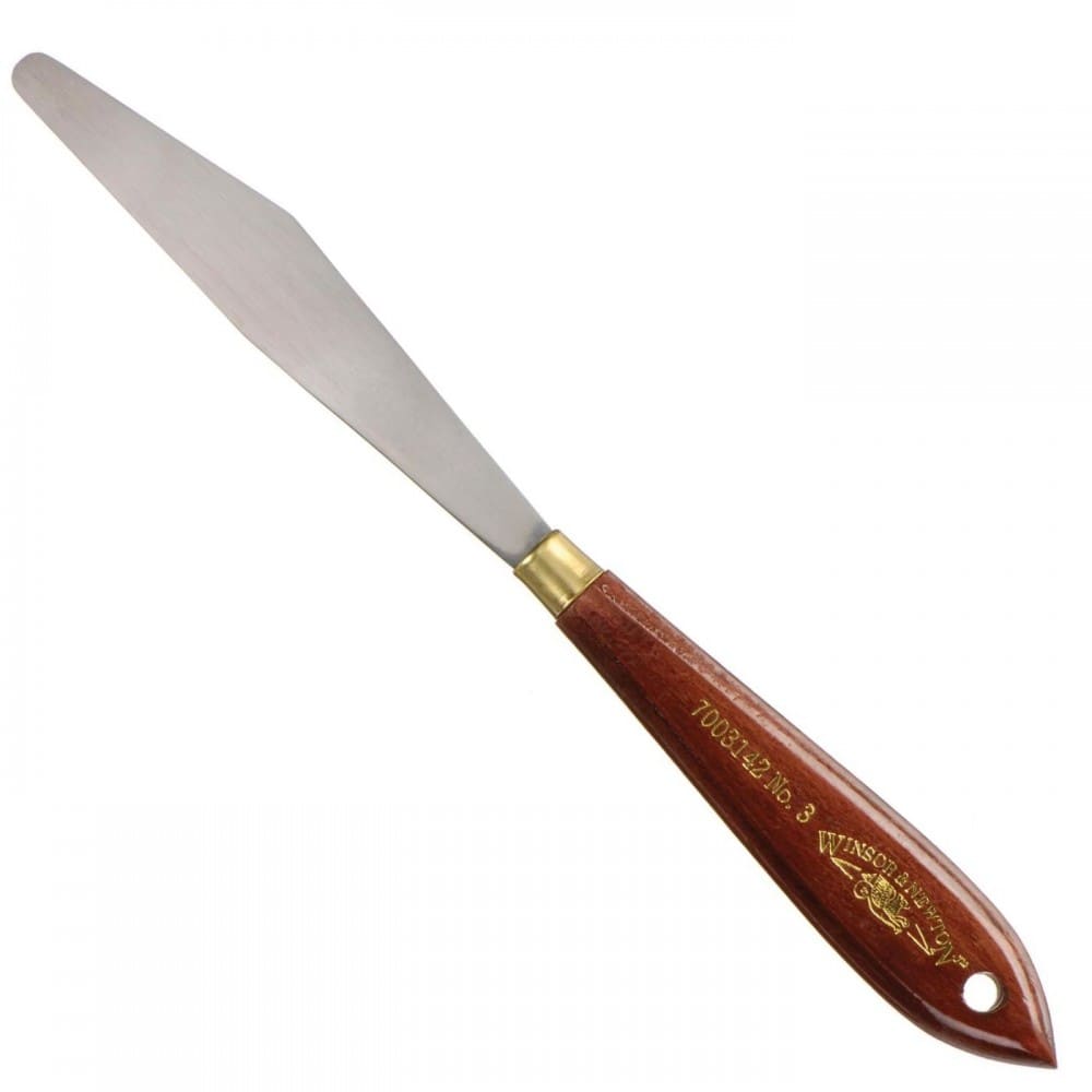 espátula de aço para pintura winsor & newton 03
