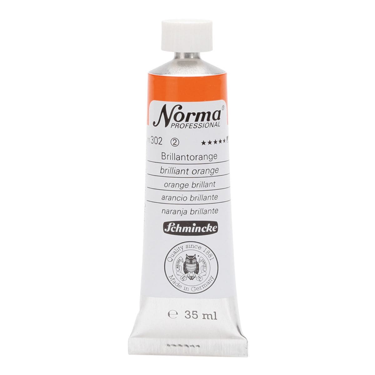 Tinta Óleo Schmincke Norma 35ml S2 302 Brilliant Orange