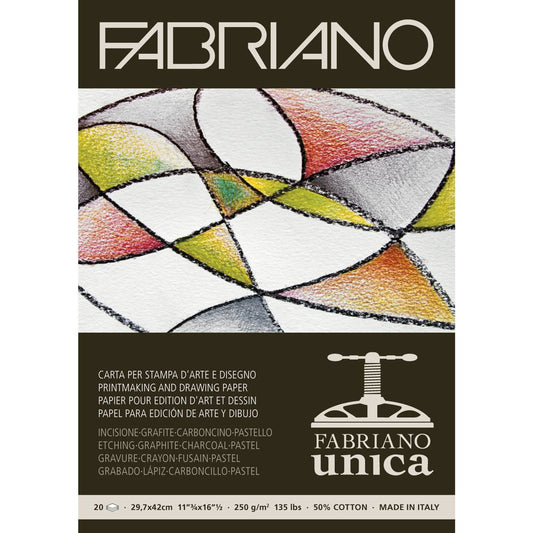 Bloco de Papel Para Gravura Unica Fabriano 250g/m² 29,7x42cm