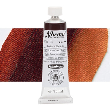 Tinta Óleo Schmincke Norma 35ml S1 618 Transp Red Brown