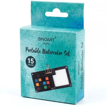 Aquarela Portátil Sinoart C/15 Cores