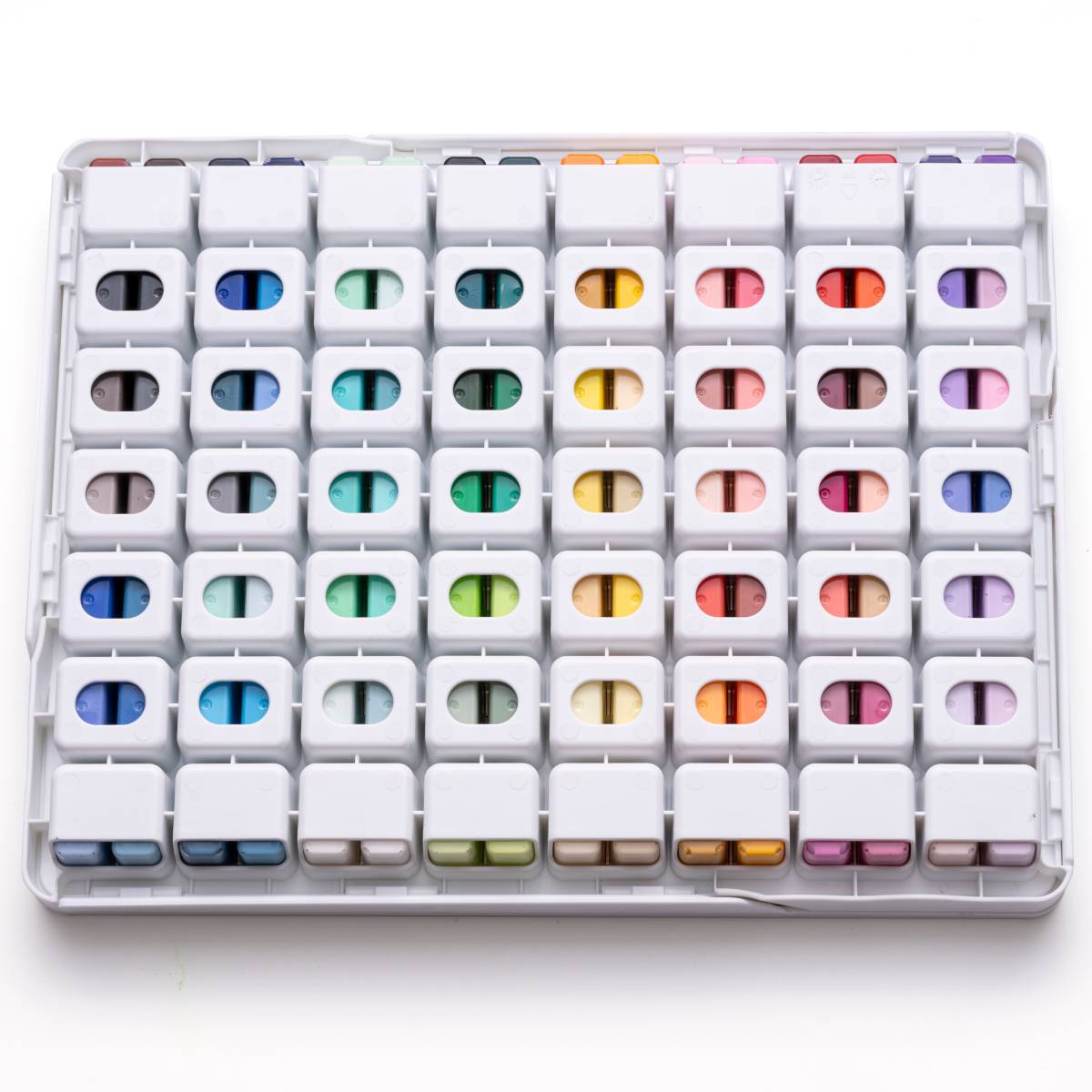 Estojo Branco C/ Tinta Guache Profissional Himi 112 Cores