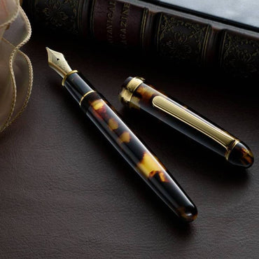 Caneta Tinteiro Platinum 3776 Century Tortoise Pena M
