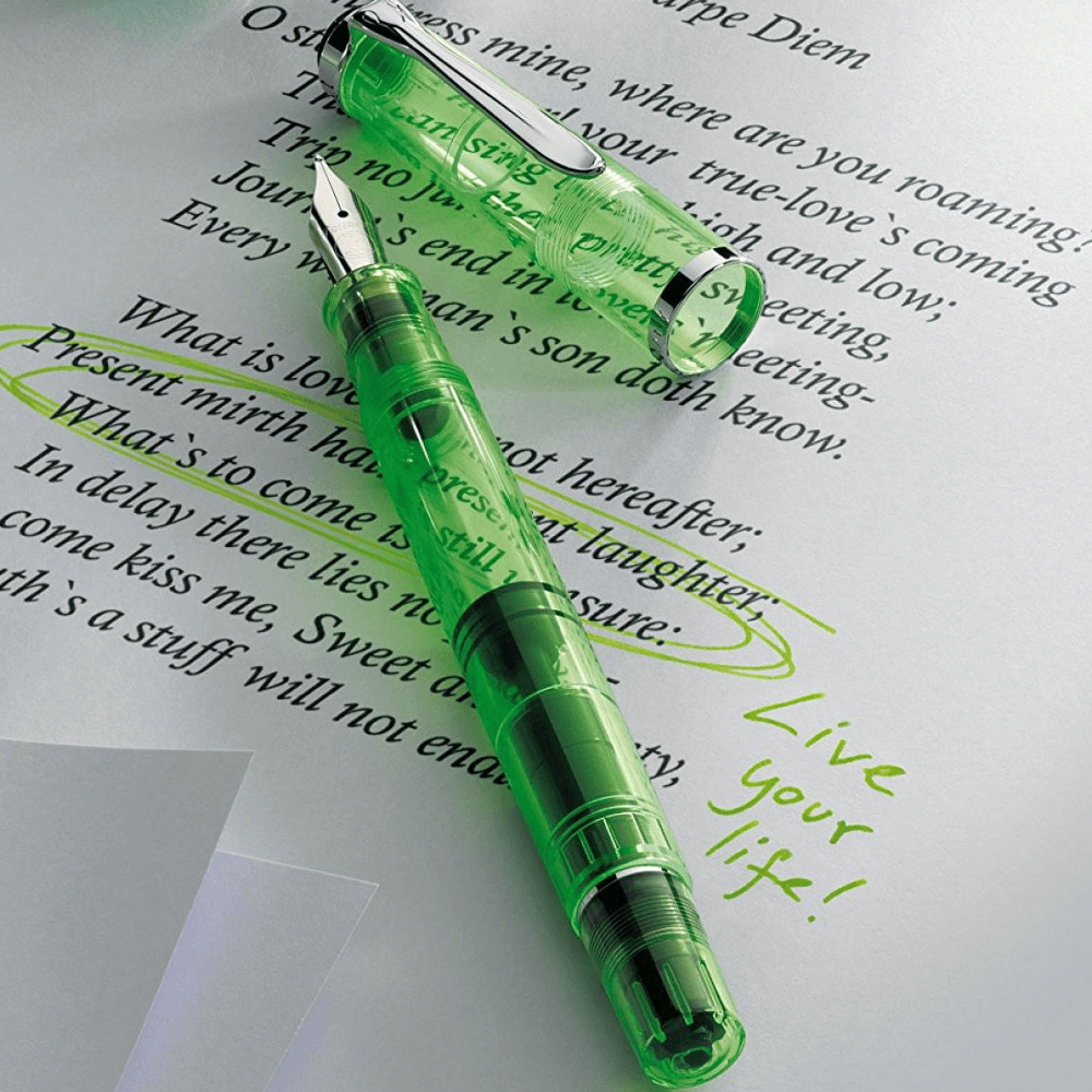 Caneta Tinteiro M205 Duo Green Highlighter Pelikan