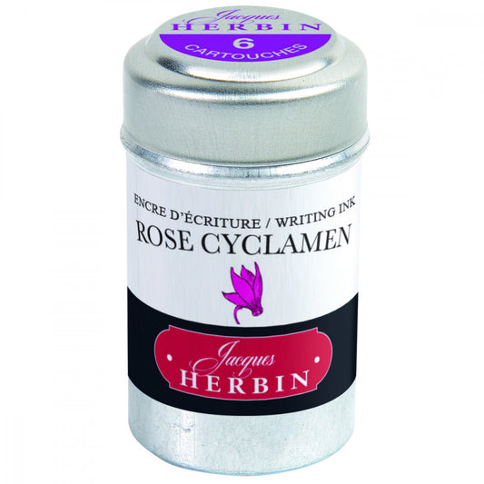 Cartucho Para Caneta Tinteiro Herbin Rose Cyclamen 6 Unidades