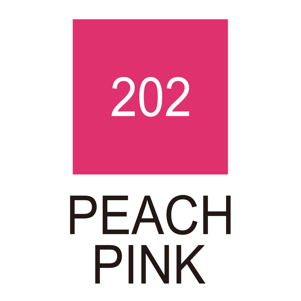 Caneta Pincel Kuretake Zig Clean Color Real Brush Piach Pink 202