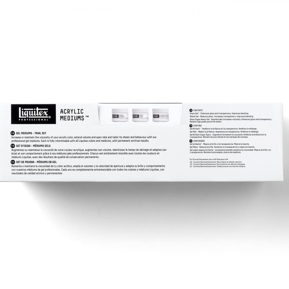 Conjunto Gel Medium Acrílico Liquitex 3 Unidades