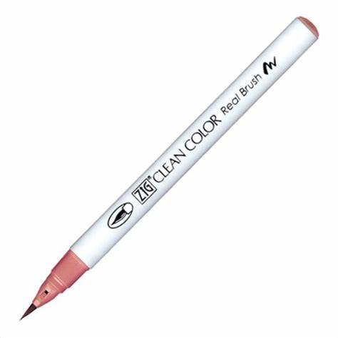 Caneta Pincel Kuretake Zig Clean Color Real Brush Dark Blossom Pink 205