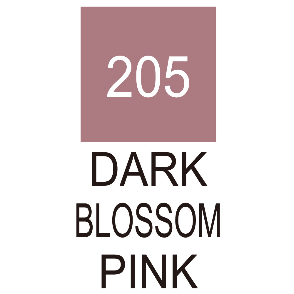 Caneta Pincel Kuretake Zig Clean Color Real Brush Dark Blossom Pink 205
