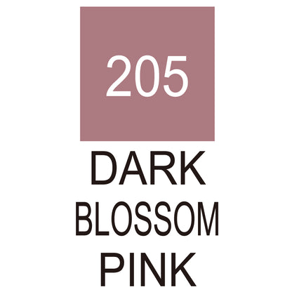 Caneta Pincel Kuretake Zig Clean Color Real Brush Dark Blossom Pink 205
