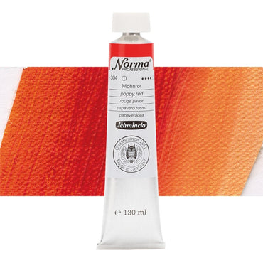 Tinta Óleo Schmincke Norma 120ml S1 304 Poppy Red