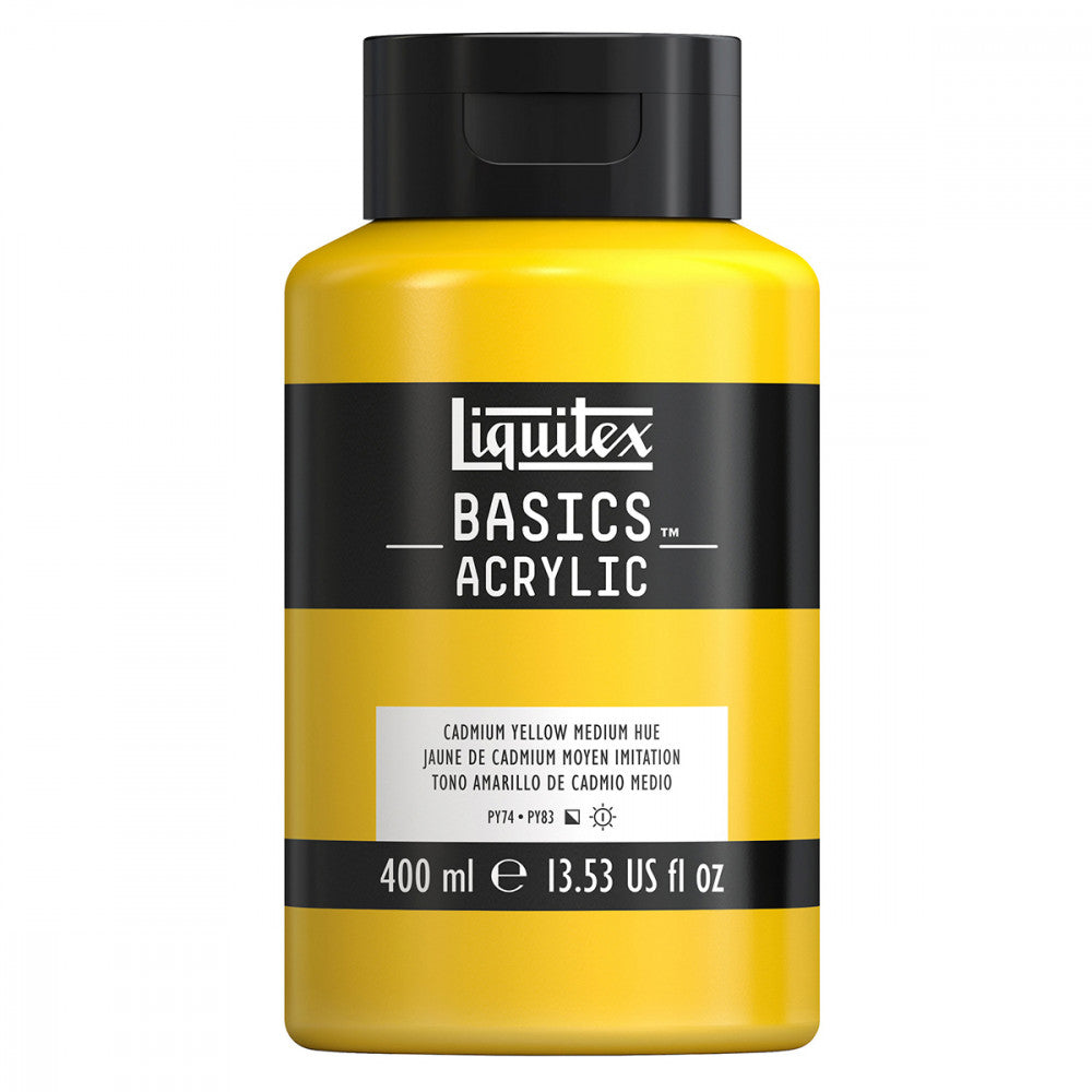 Tinta Acrílica Liquitex Basics 400ml 705 Cadmium Yellow Medium Hue