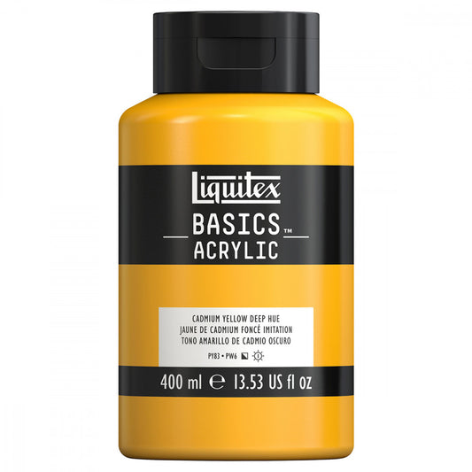 Tinta Acrílica Liquitex Basics 400ml 706 Cadmium Yellow Deep Hue