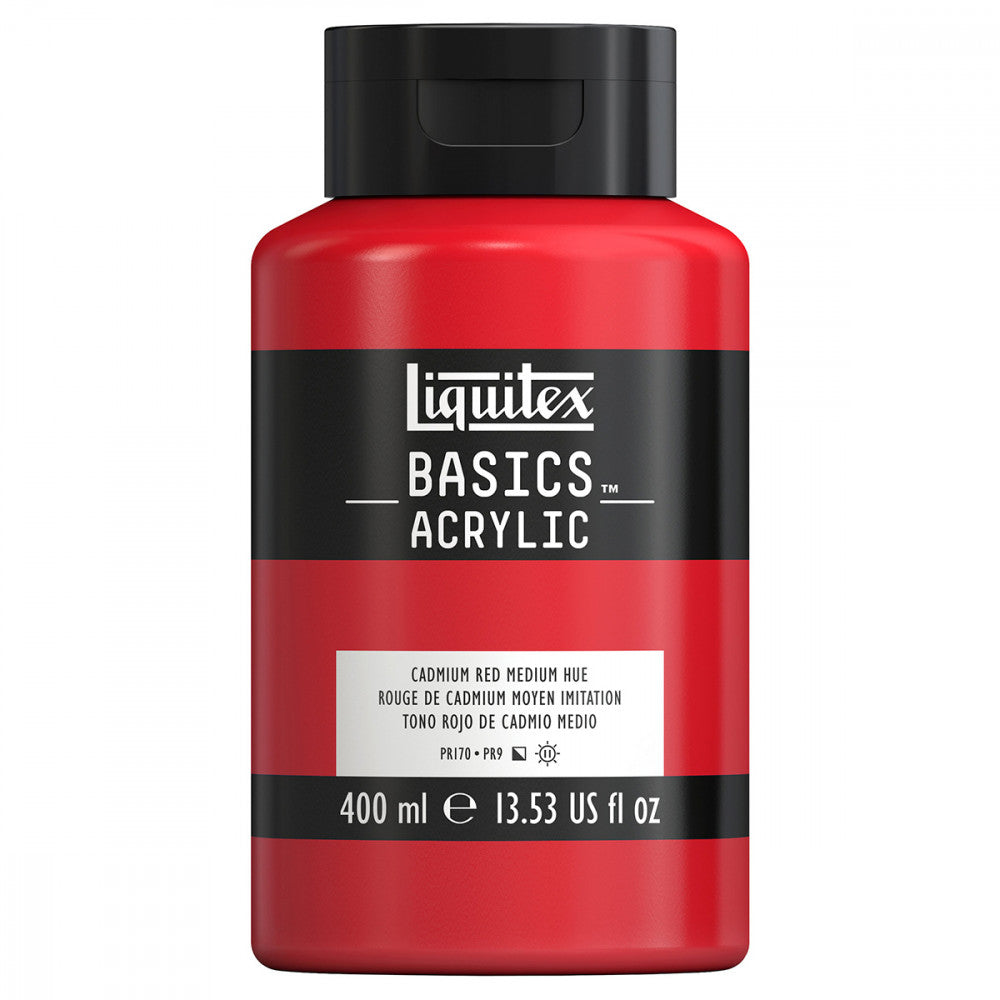 Tinta Acrílica Liquitex Basics 400ml 709 Cadmium Red Medium Hue