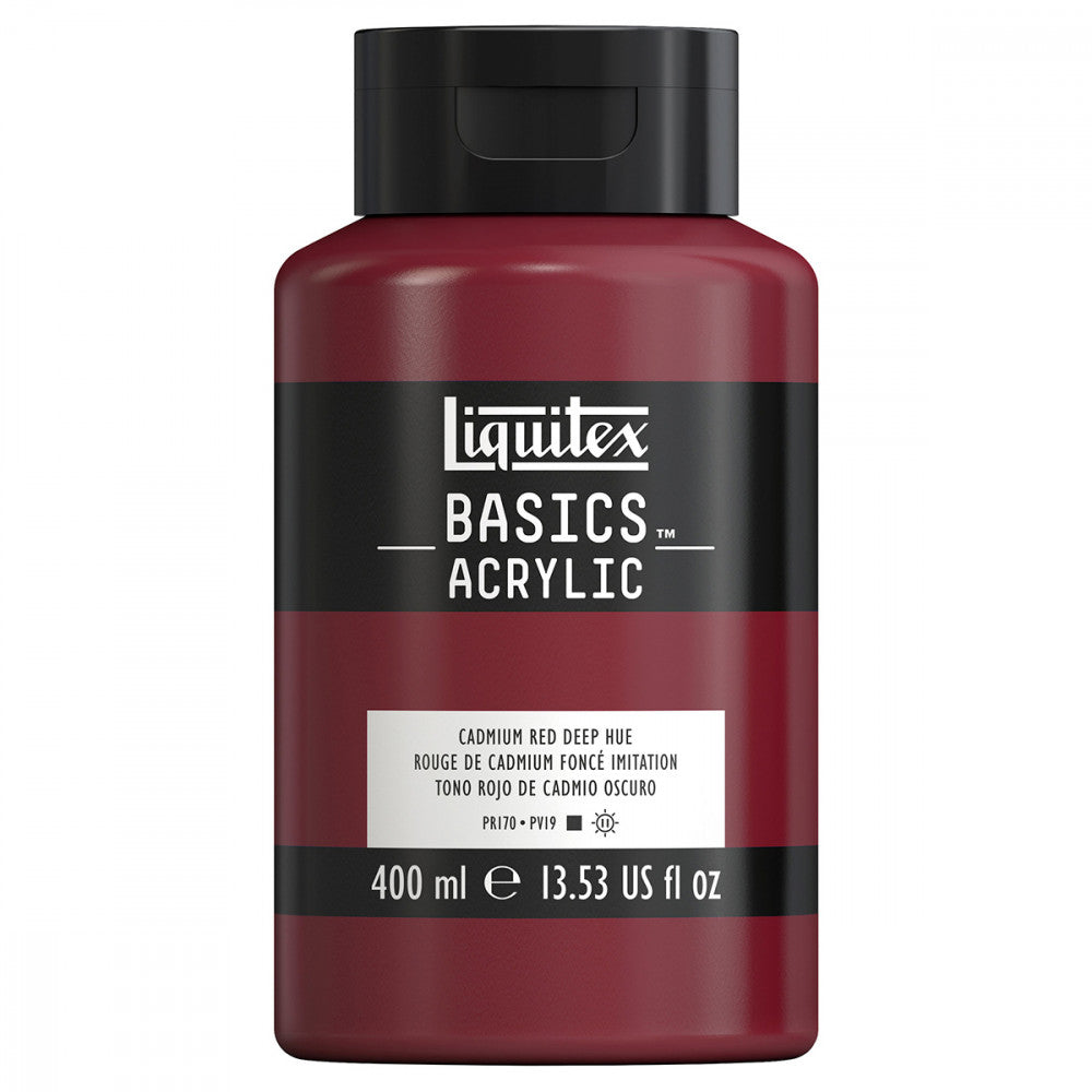 Tinta Acrílica Liquitex Basics 400ml 710 Cadmium Red Deep Hue