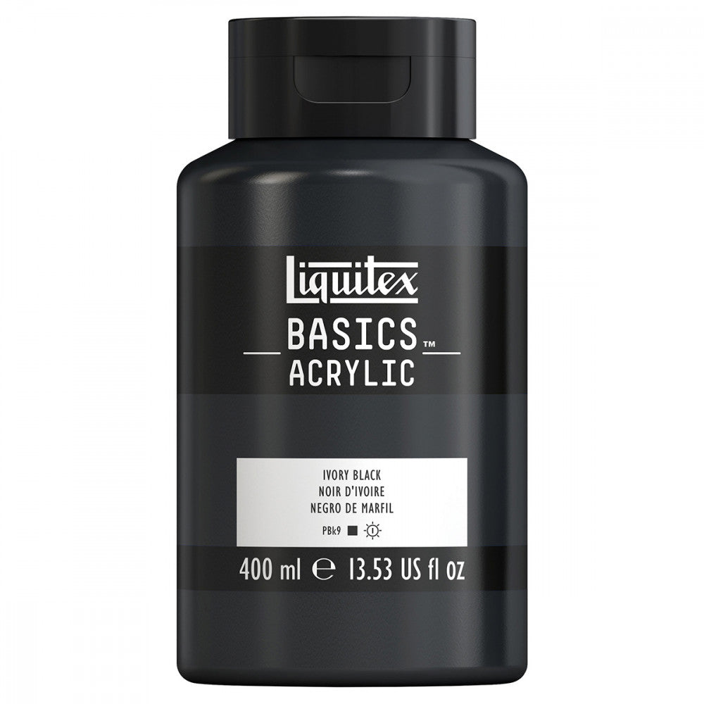 Tinta Acrílica Liquitex Basics 400ml 726 Ivory Black