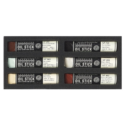 Bastão de Tinta Óleo Sennelier Extra Fine 06 Cores Tabby Cat