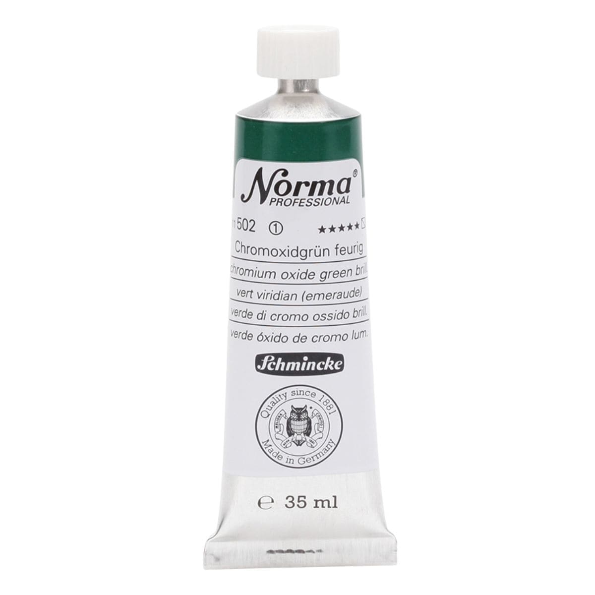 Tinta Óleo Schmincke Norma 35ml S1 502 Chomium Oxide Green Brill