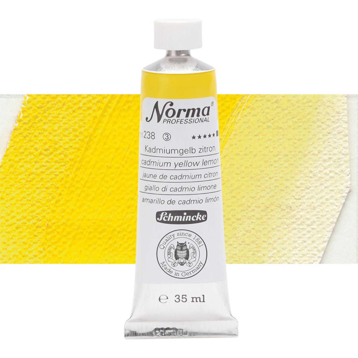 Tinta Óleo Schmincke Norma 35ml S3 238 Cadmium Yellow Lemon