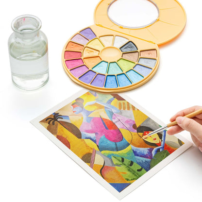 Estojo Aquarela Himi 24 Cores Metálicas