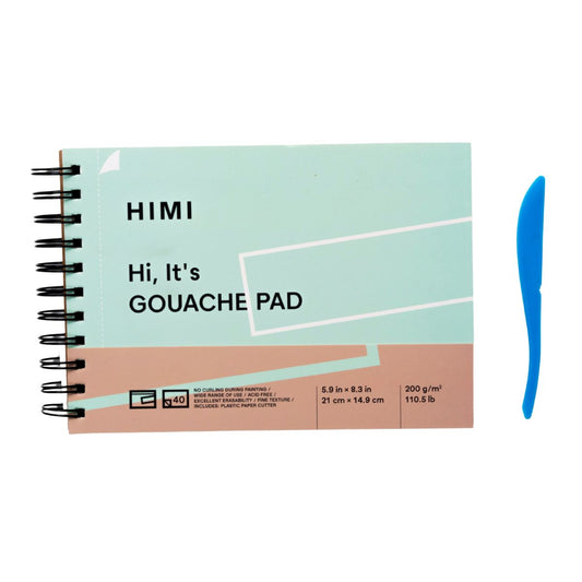 Bloco de Papel para Guache Himi 200g/m² 21x14,9cm 40 Folhas