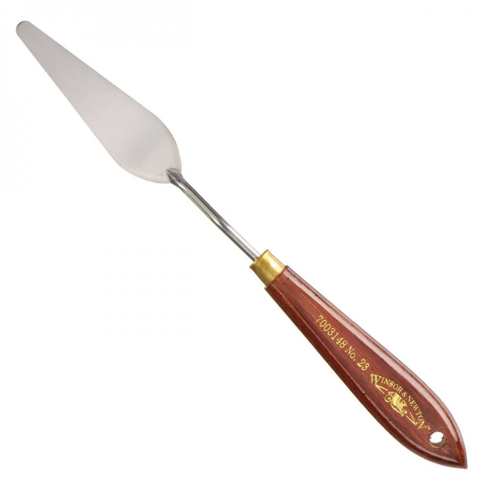 espátula de aço para pintura winsor & newton 23