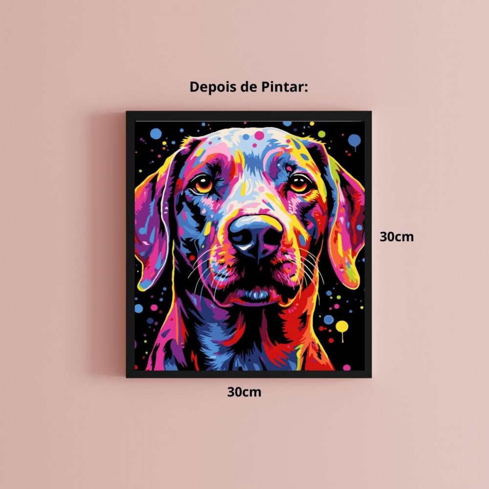 Conjunto Pintura Numerada Arte Terapia 30X30cm My Dog