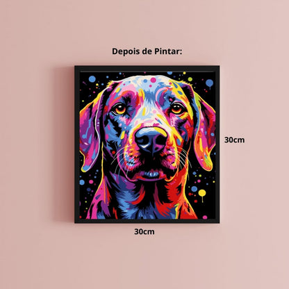 Conjunto Pintura Numerada Arte Terapia 30X30cm My Dog