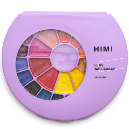 Aquarela Himi 24 Cores Úmidas