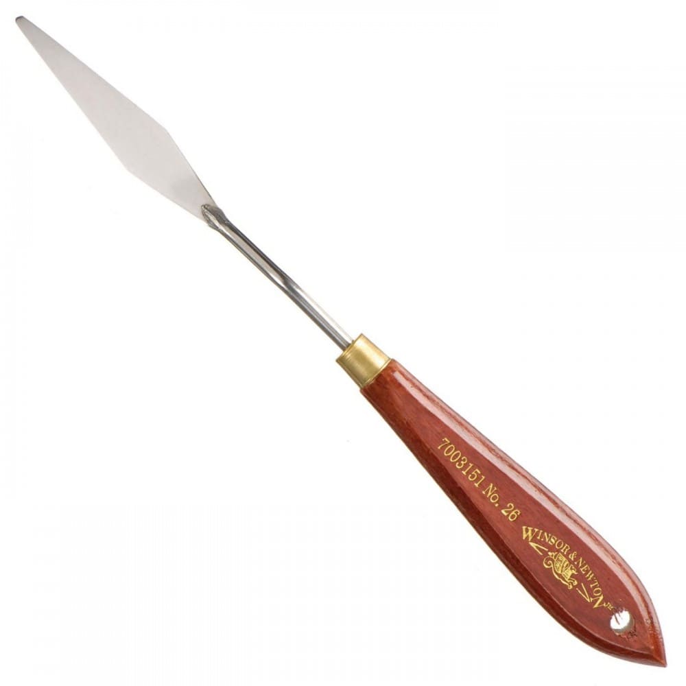 espátula de aço para pintura winsor & newton 26