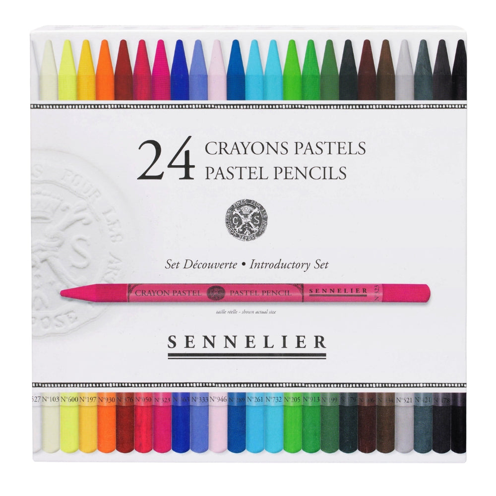 Lápis Pastel Crayon Sennelier 24 Cores