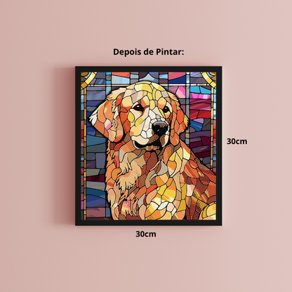 Conjunto Pintura Diamante Sinoart 30X30cm  Golden