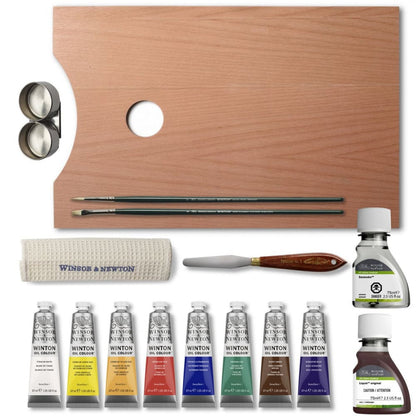 Estojo Tinta Óleo Winton Winsor & Newton Caixa Madeira