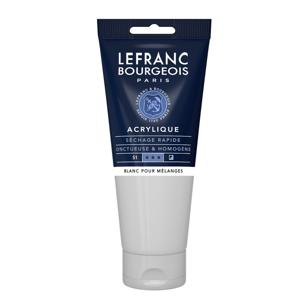 Tinta Acrílica Lefranc & Bourgeois 200ml 800 Mixing White