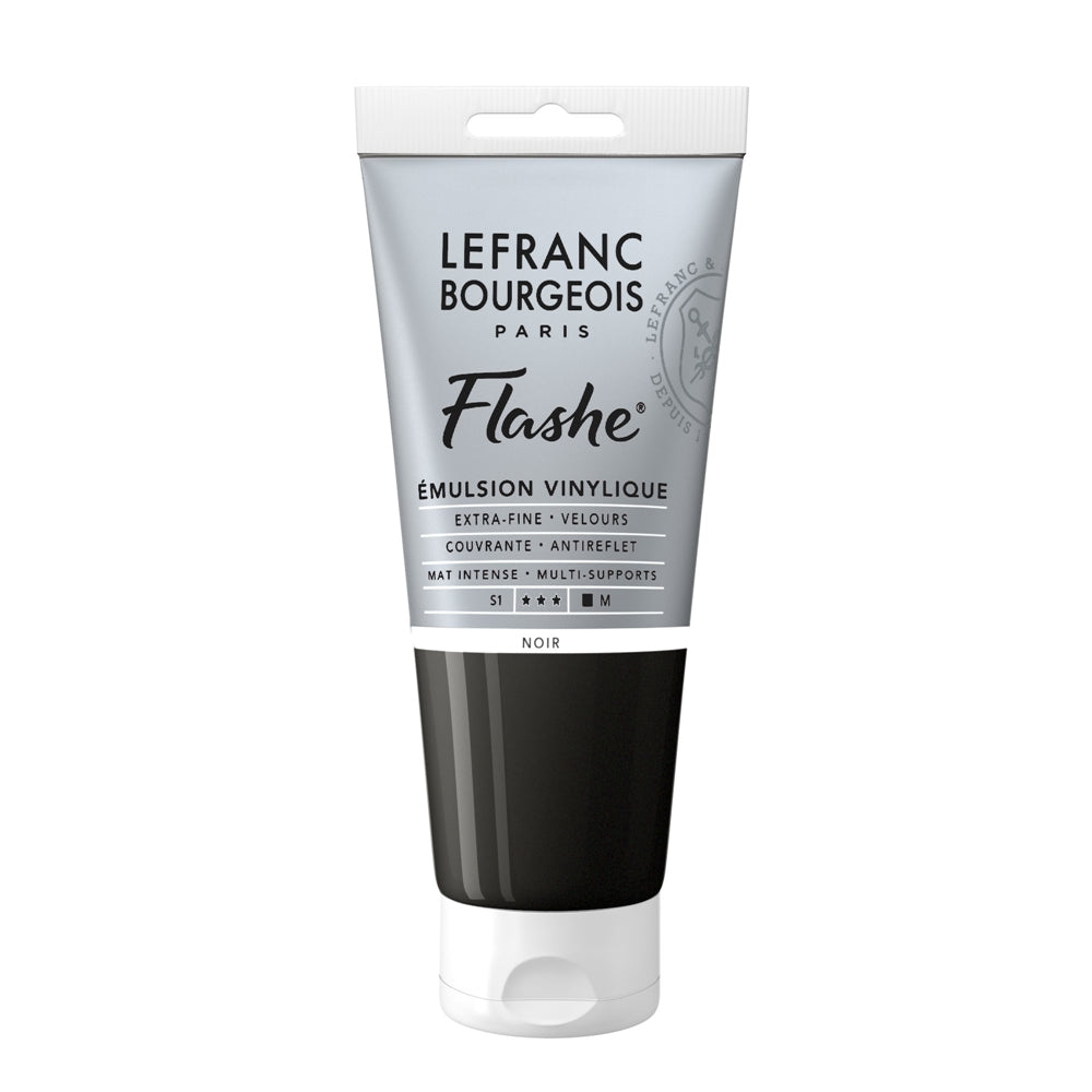 Tinta Acrílica Flashe Lefranc & Bourgeois 80ml S1 265 Black