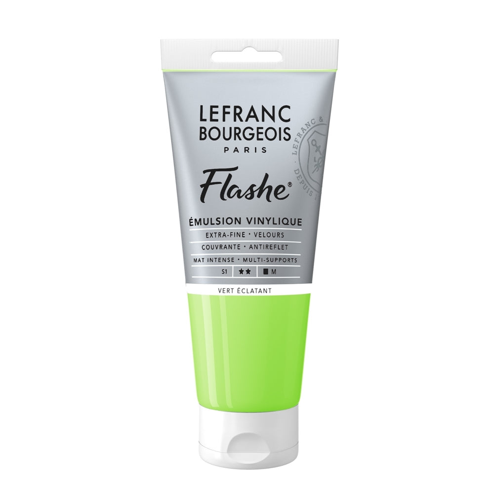 Tinta Acrílica Flashe Lefranc & Bourgeois 80ml S1 554 Bright Green