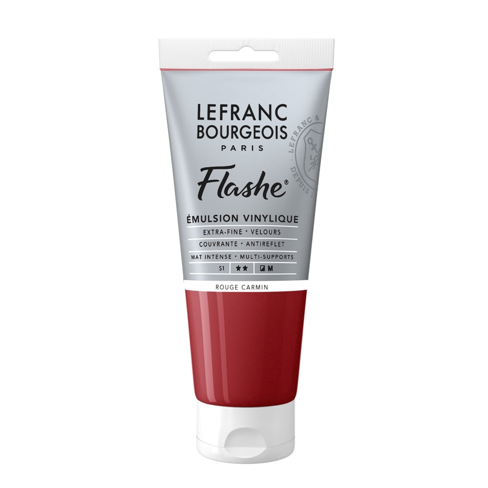 Tinta Acrílica Flashe Lefranc & Bourgeois 80ml S1 366 Carmine Red