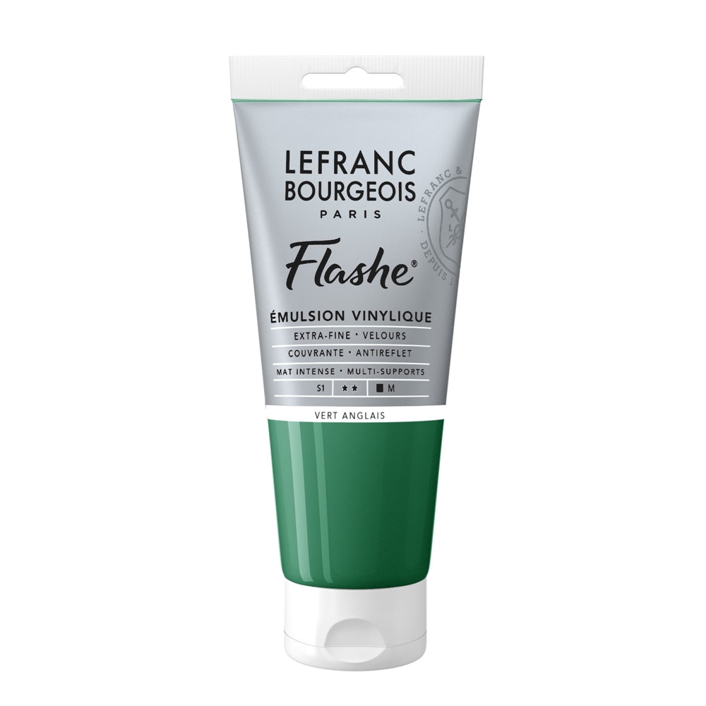Tinta Acrílica Flashe Lefranc & Bourgeois 80ml S1 504 Chrome Green