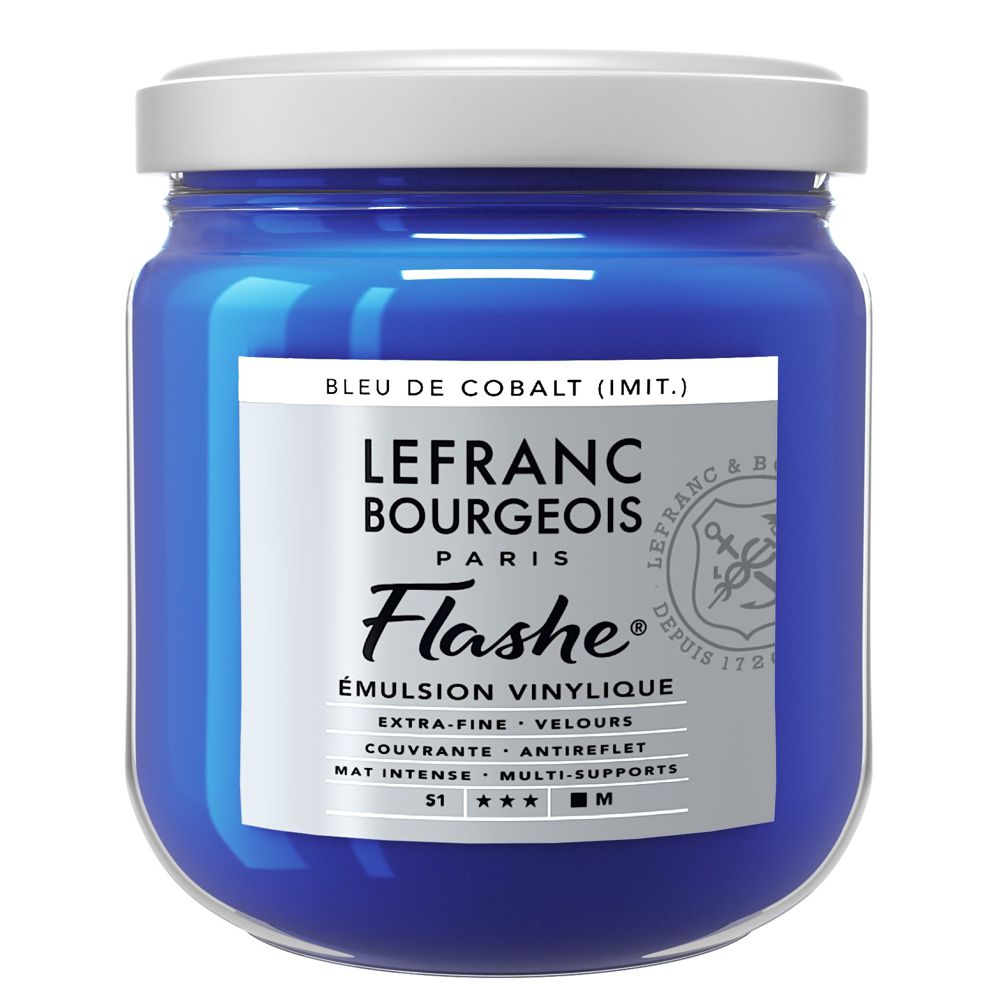 Tinta Acrílica Flashe Lefranc & Bourgeois 400ml S1 064 Cobalt Blue