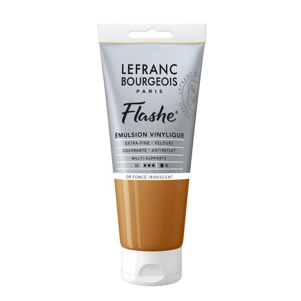 Tinta Acrílica Flashe Lefranc & Bourgeois 80ml S2 835 Deep Gold Iridescent