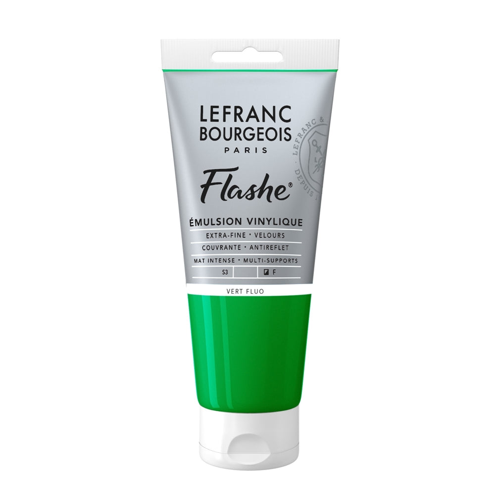 Tinta Acrílica Flashe Lefranc & Bourgeois 80ml S3 565 Fluorescent Green