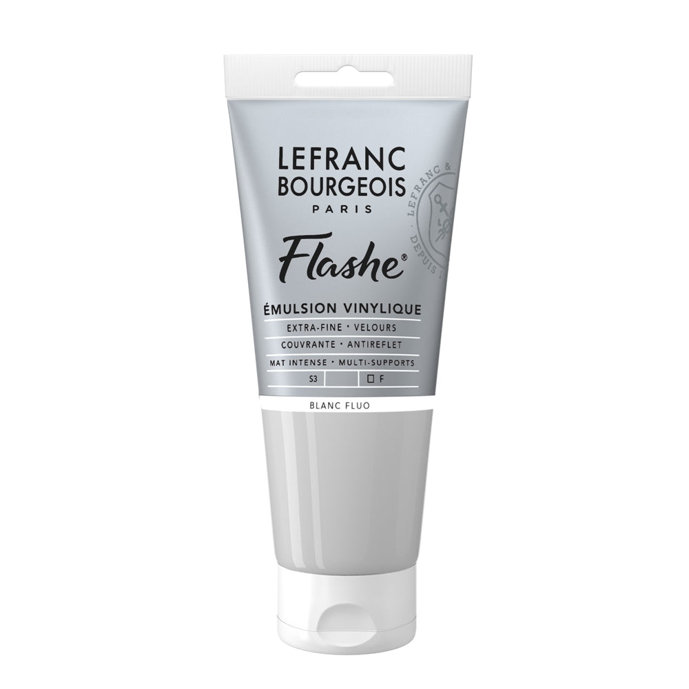 Tinta Acrílica Flashe Lefranc & Bourgeois 80ml S3 818 Fluorescent White