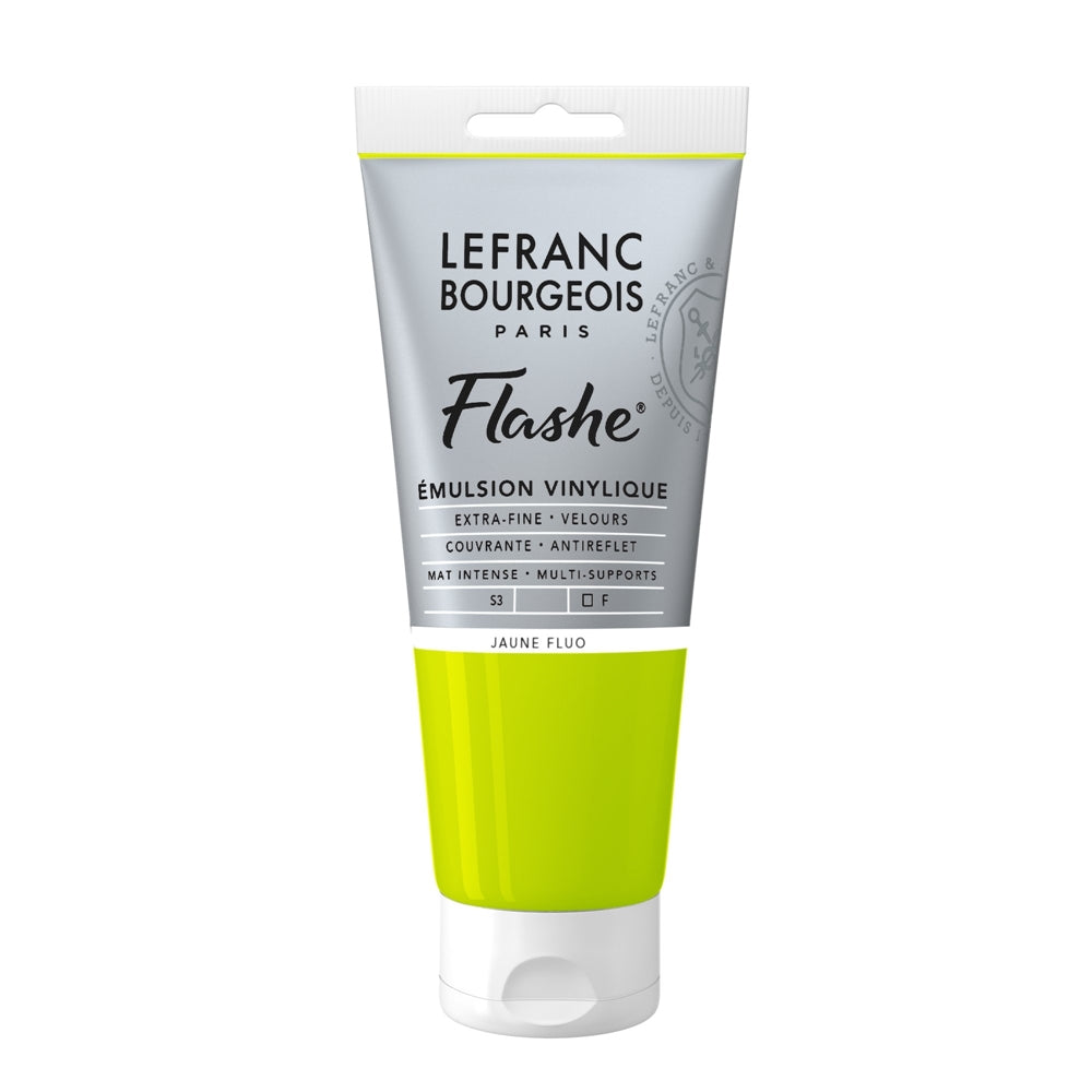 Tinta Acrílica Flashe Lefranc & Bourgeois 80ml S3 163 Fluorescent Yellow