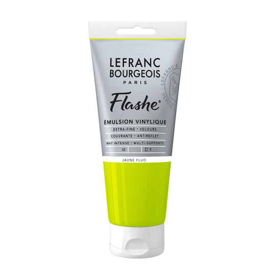 Tinta Acrílica Flashe Lefranc & Bourgeois 80ml S3 163 Fluorescent Yellow