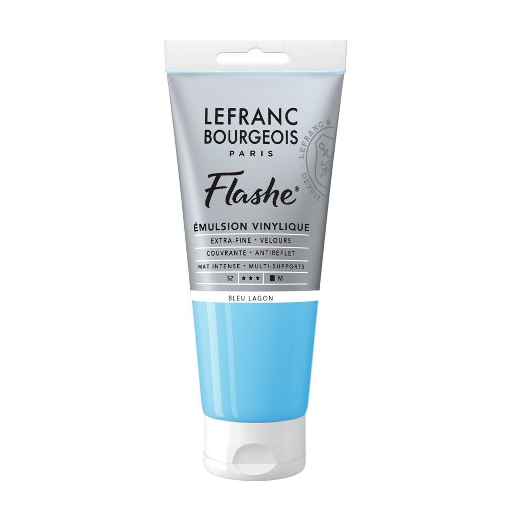 Tinta Acrílica Flashe Lefranc & Bourgeois 80ml S2 649 Lagoon Blue